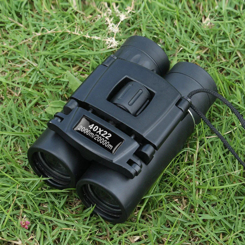 40x22 HD Powerful Binoculars - Long Range Folding Mini Telescope for Hunting, Sports, Outdoor Camping, and Travel