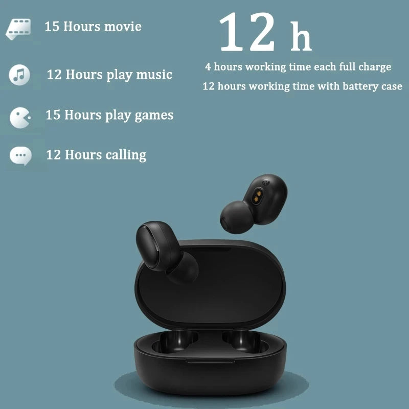 Original Wireless Earbuds with Bluetooth 5.0, Mic, and Voice Control for Gaming Headset