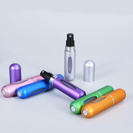 5ml Portable Atomizer Spray Bottle - Aluminum, Refillable, Travel-size