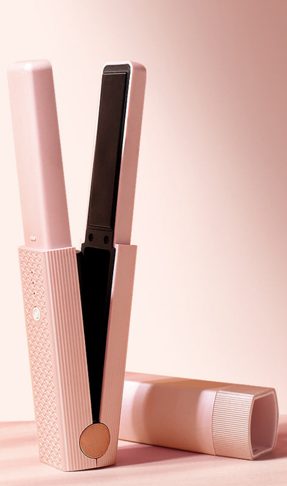 Dual-purpose Hair Straightener and Curler with Gentle Heat Technology