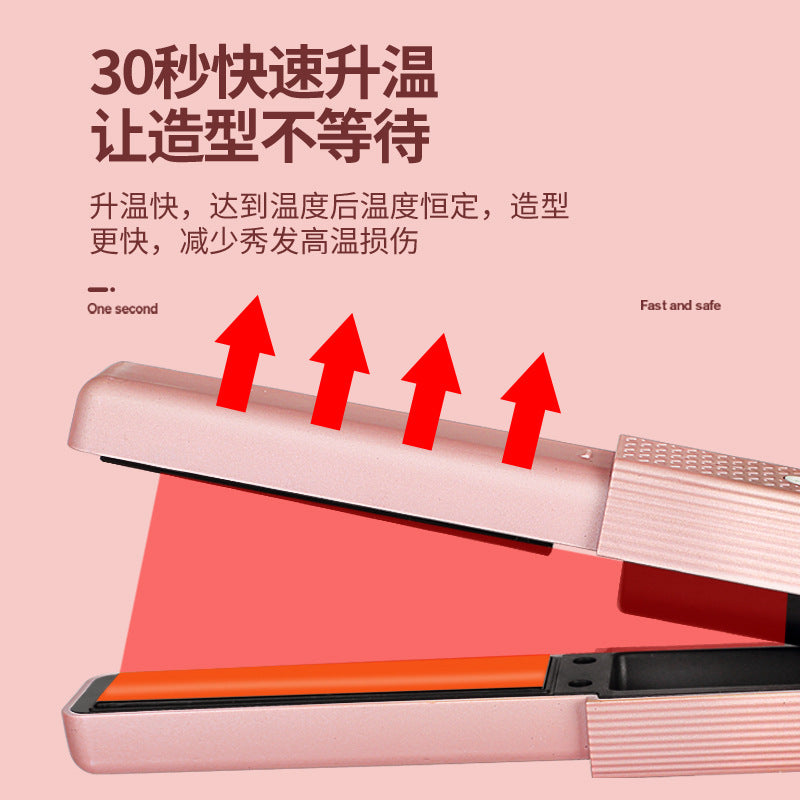 Dual-purpose Hair Straightener and Curler with Gentle Heat Technology