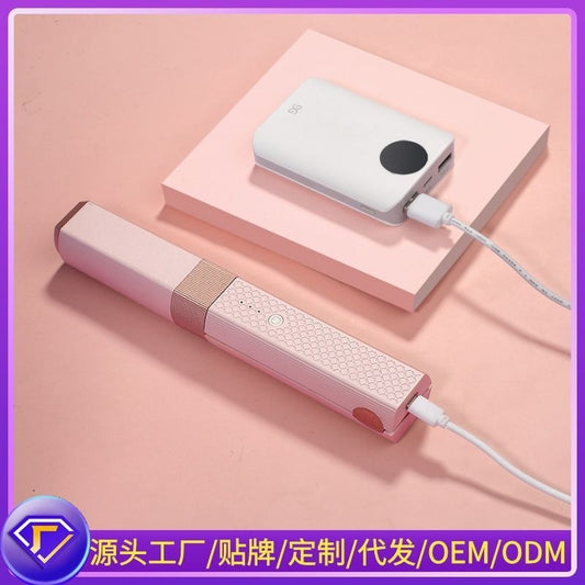 Dual-purpose Hair Straightener and Curler with Gentle Heat Technology
